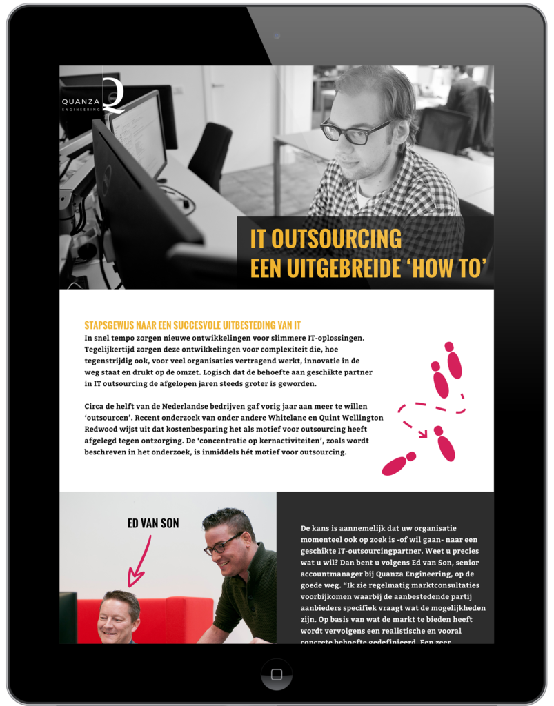 IT outsourcing - Download Onze Uitgebreide How-To - Quanza Engineering